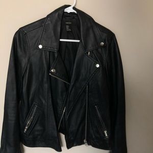 Faux leather jacket